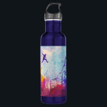 Parkour Urban Free Running Water Bottle<br><div class="desc">A colorful artist's impression of parkour being practiced in an urban back street. 
#parkour #sports #exercise #fitness #freerunning #urban #modern #trendy #style #design #fashion #forhim #giftsforhim #waterbottles #gift #gifts</div>