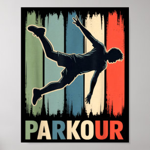 Parkour, Urban Gymnast, Traceur, Runner  Poster