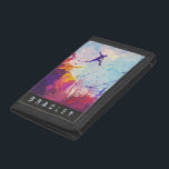 Parkour Urban Obstacle Course Modern Colourful Nam Trifold Wallet<br><div class="desc">Parkour Urban Obstacle Course Modern Colourful Personalized Name Trifold WalletA colourful modern artist's impression of parkour being practiced in an urban background.</div>