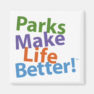 Parks Make Life Better! Official Logo Magnet