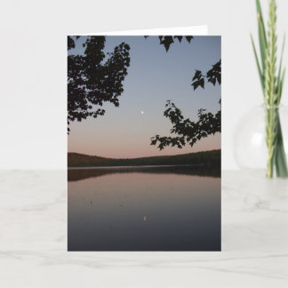 Parks Pond moonrise notecard