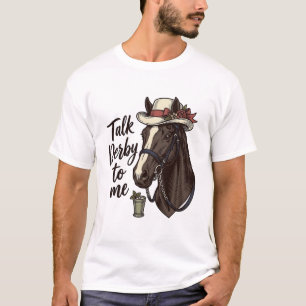Parle Derby À Moi Design De T-Shirt Vintage De Cou