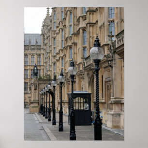 Parlement - Westminster - Affiche sur lampadaire