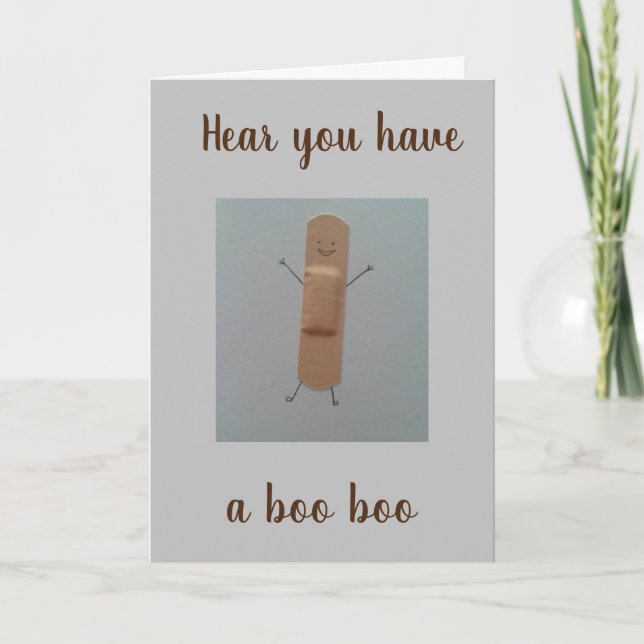**PARLER DE BANDAGE DIT SE METTRE BIENTÔT** CARTE (Devant)