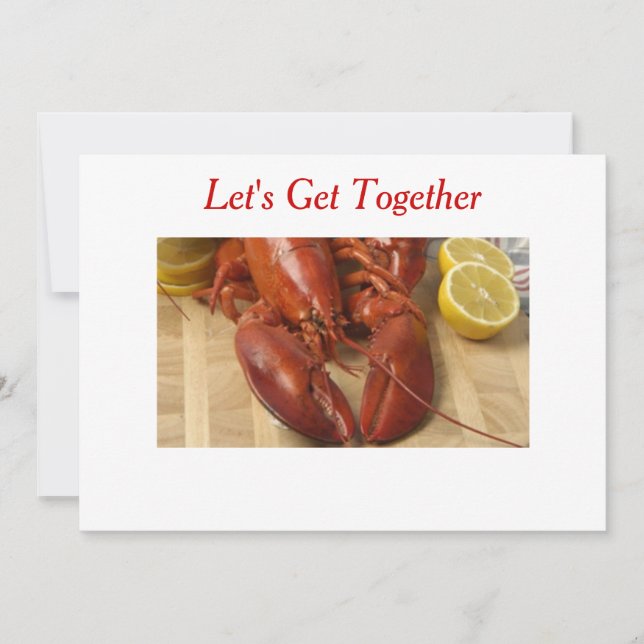 PARLER DE LOBSTER INVITATION DIT : "ALLONS-NOUS EN (Devant)