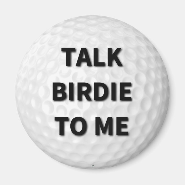 Parlez à Birdie à Me Golf Magnet (Devant)