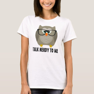 Parlez à mon nerdy de t-shirts de hibou