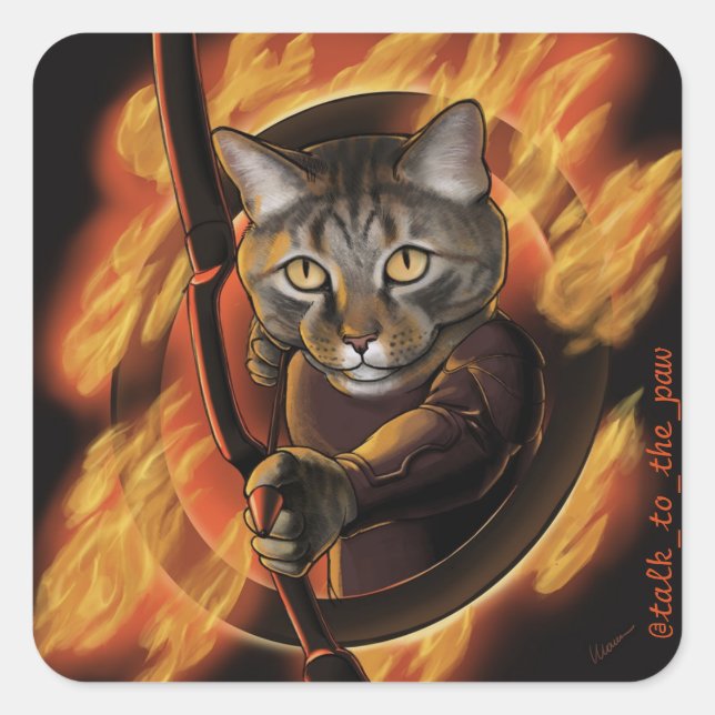 Parlez Aux Stickers D'Art Personnalisé Paw (Devant)