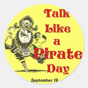 Parlez comme un Sticker de jour pirate
