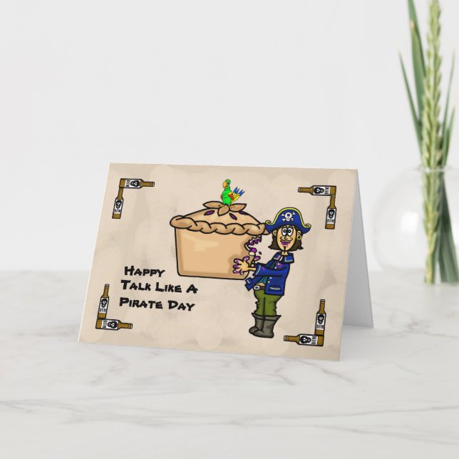 Parlez Comme Une Carte Pirate Day Pie (Devant)