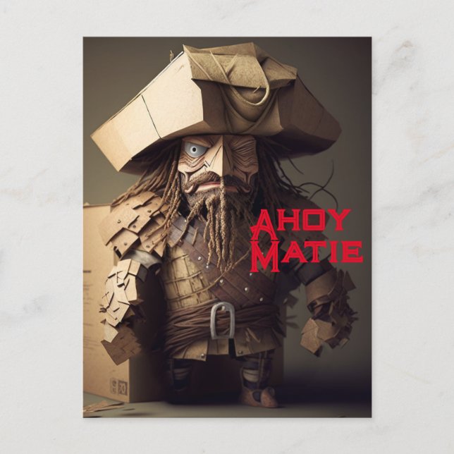 Parlez comme une carte postale du jour du pirate (Devant)