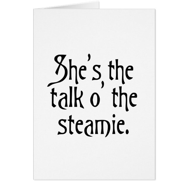 Parlez de l'humour drôle steamie glasgow uk (Devant)