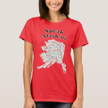 Parlez en Alaska ! T-shirt rouge