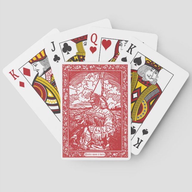 Parlez nous à boire Bourrée Playing Card Deck (Back)