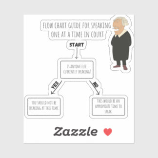 Parlez un à la fois autocollant Steno