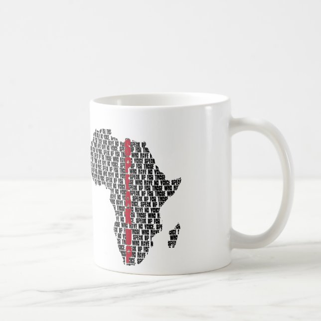 Parlez vers le haut du ` de tasse de l'Afrique (Droite)