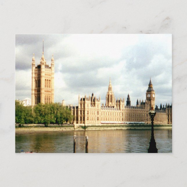 Parliament, Big Ben , Thames River Landscape Postcard (Front)