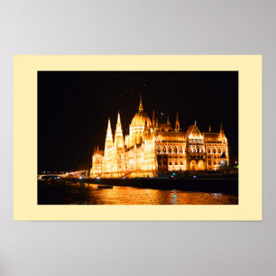Parliament building in Budapest Poster