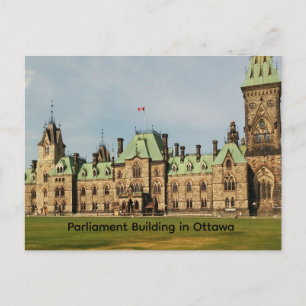 Parliament Building in Ottawa Holiday Postcard