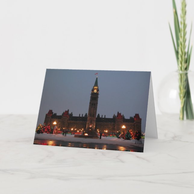 Parliament Buildings, Ottawa Holiday Card (Front)