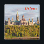 Parliament Hill in Ottawa - Ontario, Canada Magnet<br><div class="desc">Sunset on Parliament Hill - Ottawa,  Ontario,  Canada. Its Gothic revival suite of buildings is the home of the Parliament of Canada.</div>