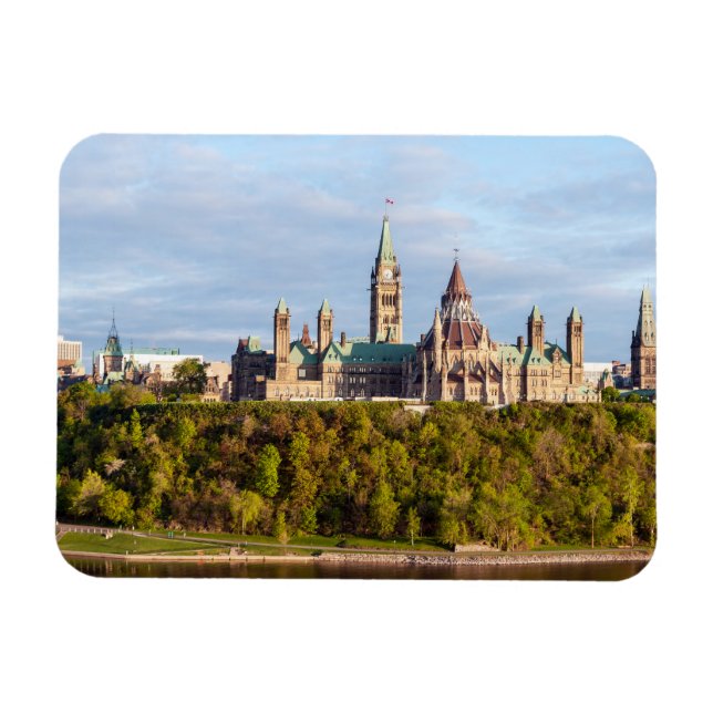 Parliament Hill in Ottawa - Ontario, Canada Magnet (Horizontal)