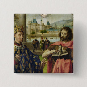 Parliament of Paris Altarpiece 2 Inch Square Button