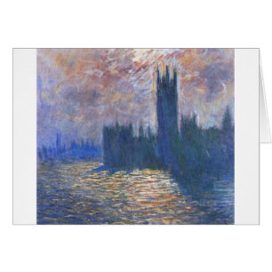 Parliament, Reflections on the Thames Claude Monet