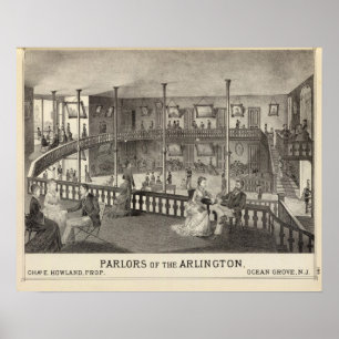 Parlours of the Arlington, Ocean Grove, NJ Poster