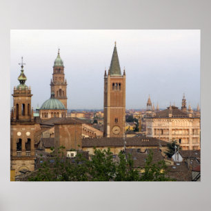 Parma city centre; Battistero church on the Poster