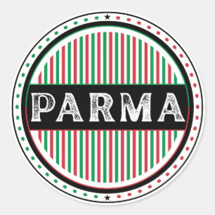 Parma City Pride Emblem – Italian Identity Classic Round Sticker