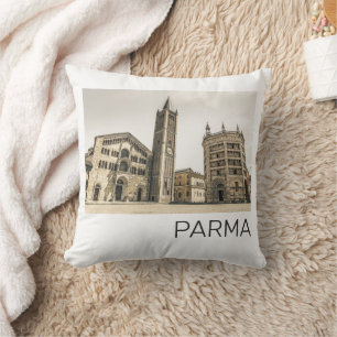 Parma Emilia Romagna Piazza Del Duomo Italy Throw Pillow