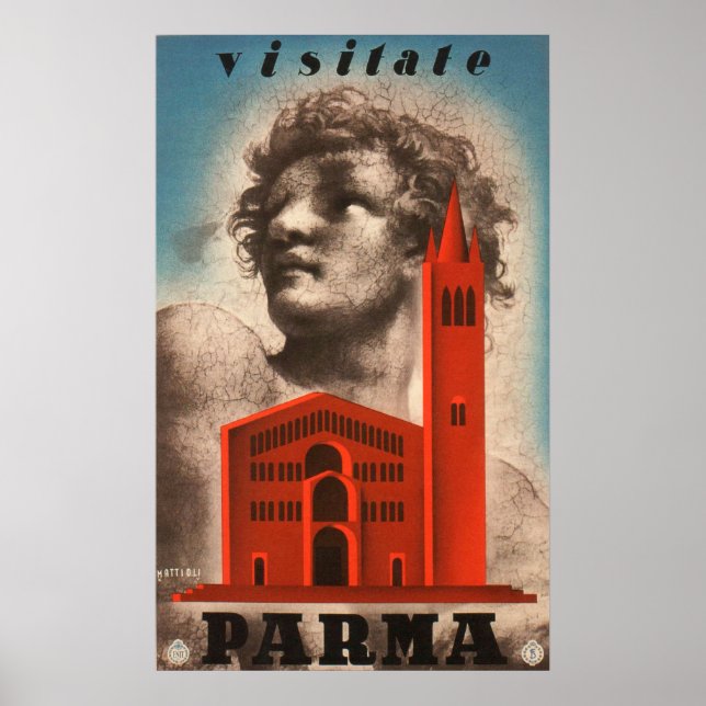 Parma, Italy Vintage Travel Poster (Front)