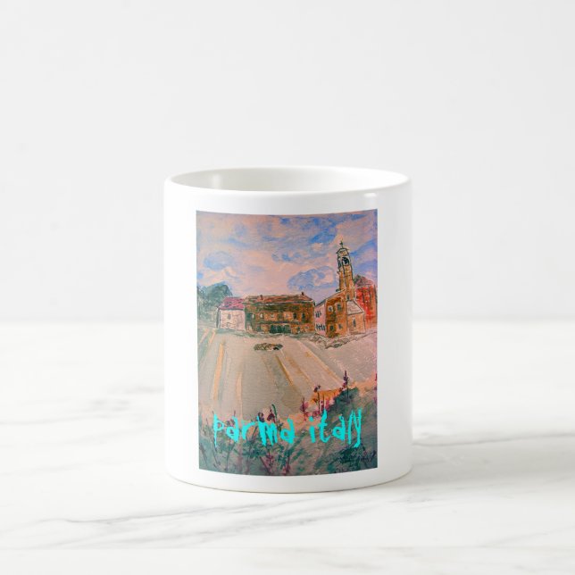 parma italy watercolour coffee mug (Center)