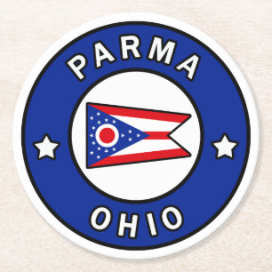 Parma Ohio Round Paper Coaster