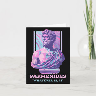 Parmenides Stoic Philosophy Y2k Aesthetic Retro 20 Card
