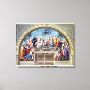 Parnassus and the Disputa, from the Stanza della S Canvas Print