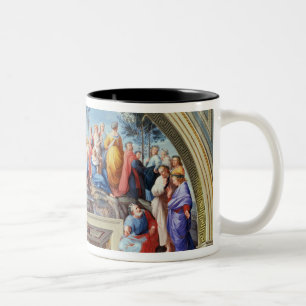 Parnassus and the Disputa, from the Stanza della S Two-Tone Coffee Mug