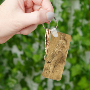 Parnassus, Dancing Muse by Andrea Mantegna Keychain