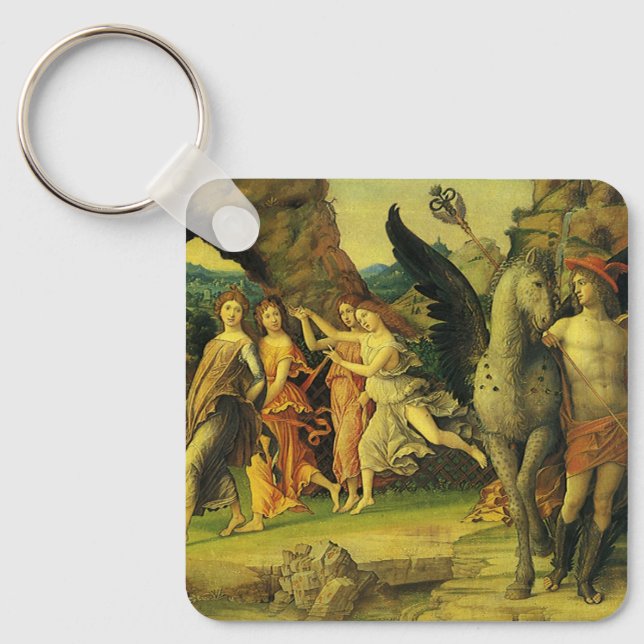 Parnassus, Mars and Venus by Andrea Mantegna Keychain (Front)