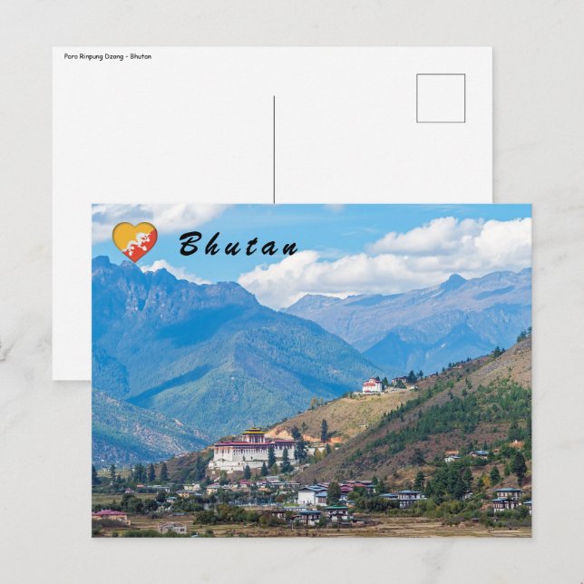 Paro Rinpung Dzong - Bhutan, Himalaya, Asia Postcard (Front/Back)