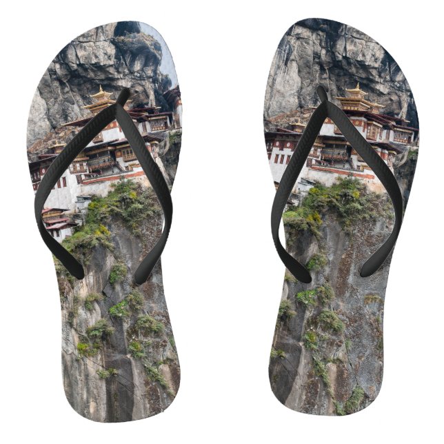 Paro Taktsang: The Tiger's Nest Monastery - Bhutan Flip Flops (Footbed)
