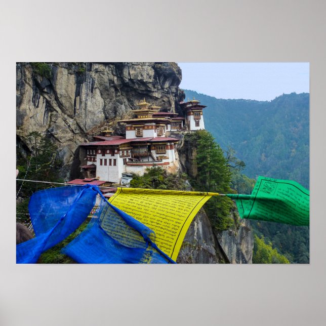 Paro Taktsang: The Tiger's Nest Monastery - Bhutan Poster (Front)