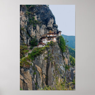 Paro Taktsang: The Tiger's Nest Monastery - Bhutan Poster