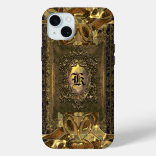 Parocollet  Chic Elegance Vintage Monogram   iPhone 15 Mini Case