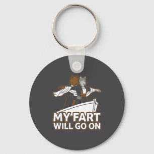 Parody Will Alpha Humor Wolf Titanic Go Fart Keychain