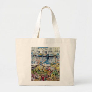 Paros 1985 large tote bag