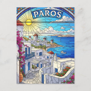 Paros Greece Islands Travel   Postcard