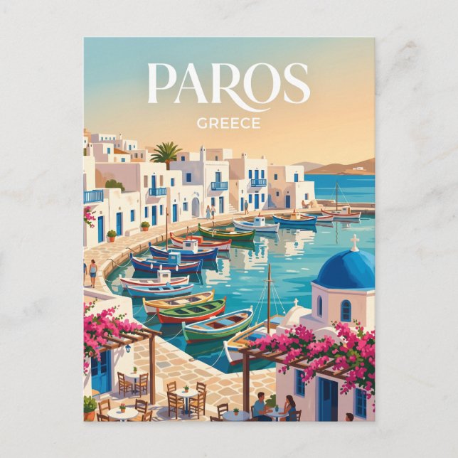 Paros Greece Postcard (Front)