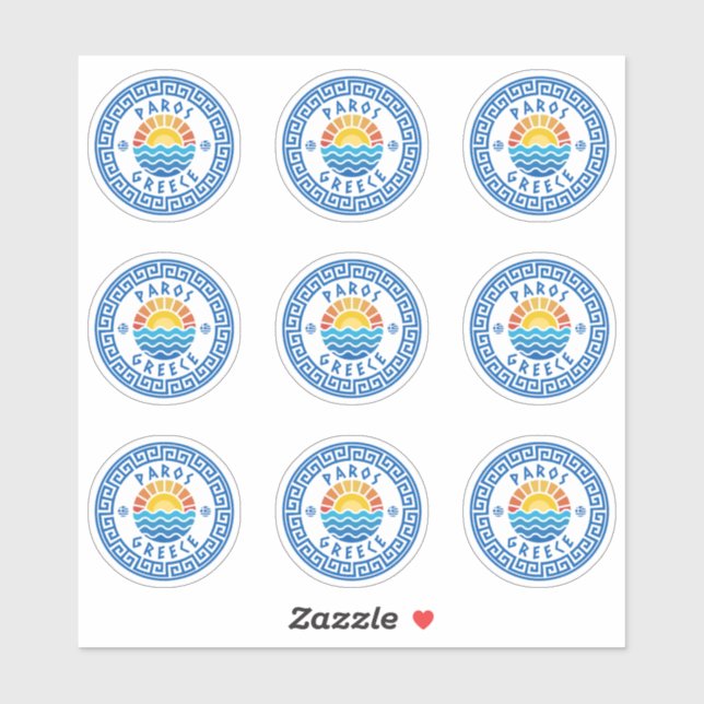 Paros Island, Greece Multiple Pack Sticker (Sheet)
